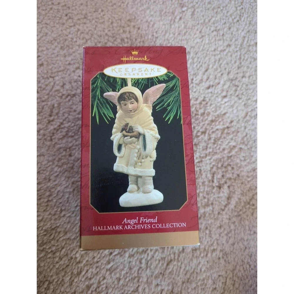 HALLMARK Keepsake Ornament 1997‎ Angel Friend Porcelain Orig Box